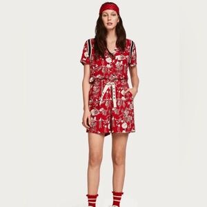 Scotch & Soda Brutus women’s Red and White Patterned Garment set xs